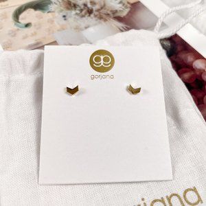 Gorjana Venice Chevron Stud Earrings